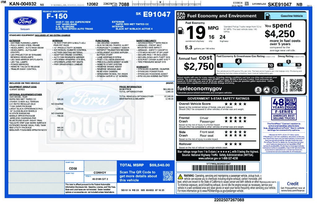 2025 Ford F-150 LARIAT