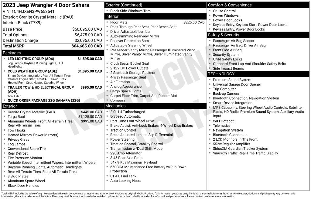 2023 Jeep Wrangler 4-Door Sahara